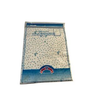 King Baby flannel blanket receiving‎ blanket 28x28 new blue stars & moon